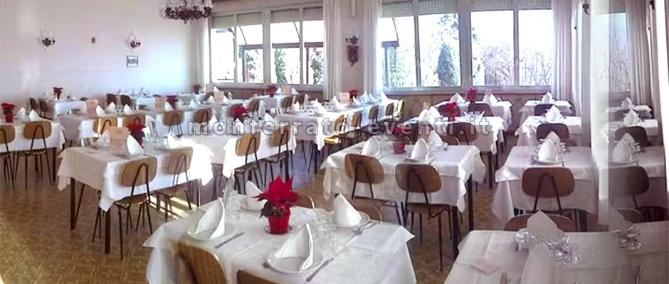 Sala ristorante del castello di cereseto