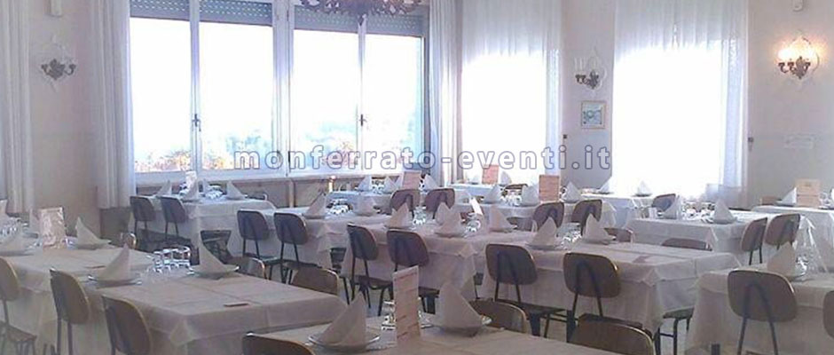 Sala ristorante del castello di cereseto