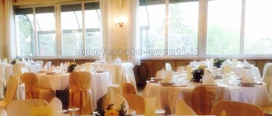 Sala ristorante del castello di cereseto