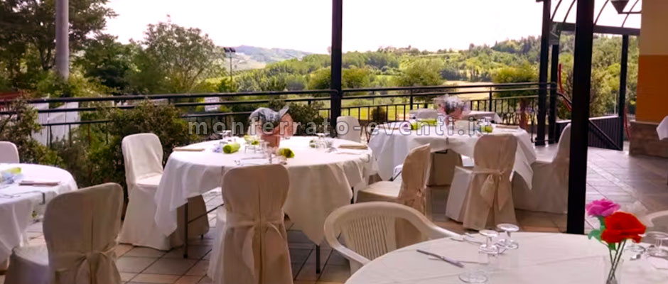 Sala ristorante del castello di cereseto