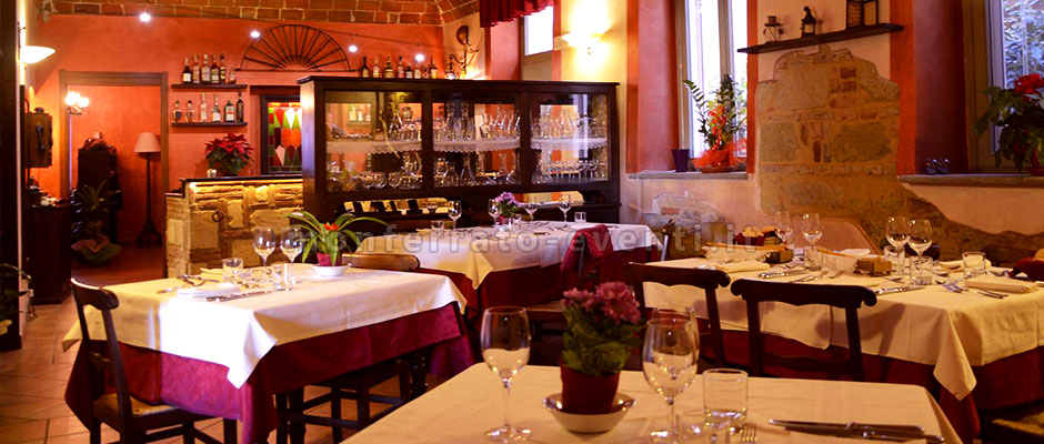 Sala ristorante del monferrato