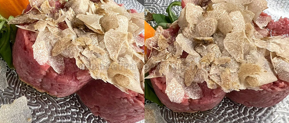 Carne cruda al tartufo