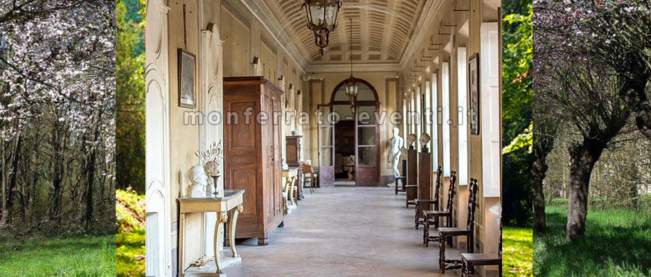 Interno storico della villa gropella a valenza