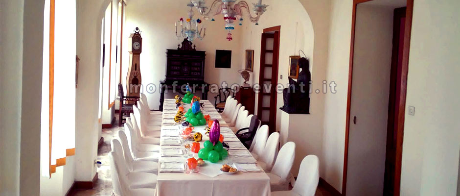 TAola reale alla villa gropella valenza