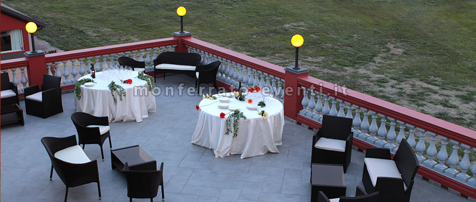 TErrazza del ristorante con panorama