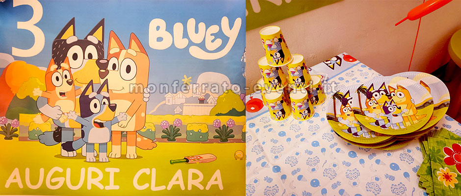 decorazioni con i personaggi dei cartoni animati bluey il cagnolino simpaticissimo