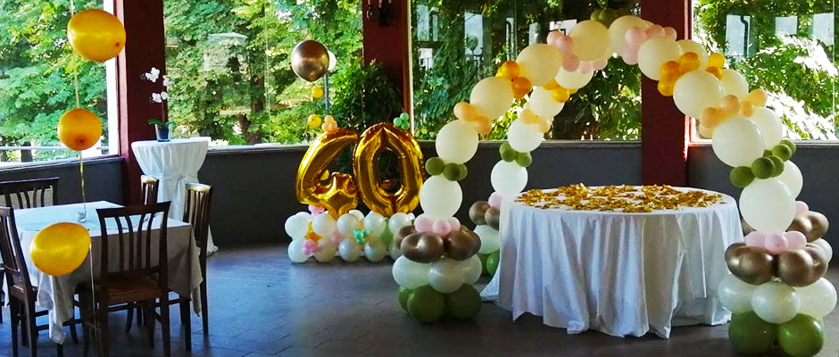 addobbi con sculture di palloncini ad alessandria e asti