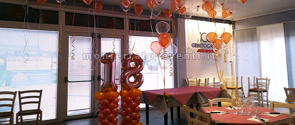addobbi con sculture di palloncini ad alessandria e asti