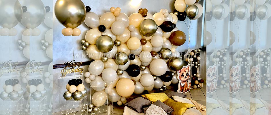 compleanno per bambini con scuture di palloncini