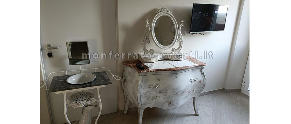 Dettaglio camera da letto nel BNB a camagna monferrato 