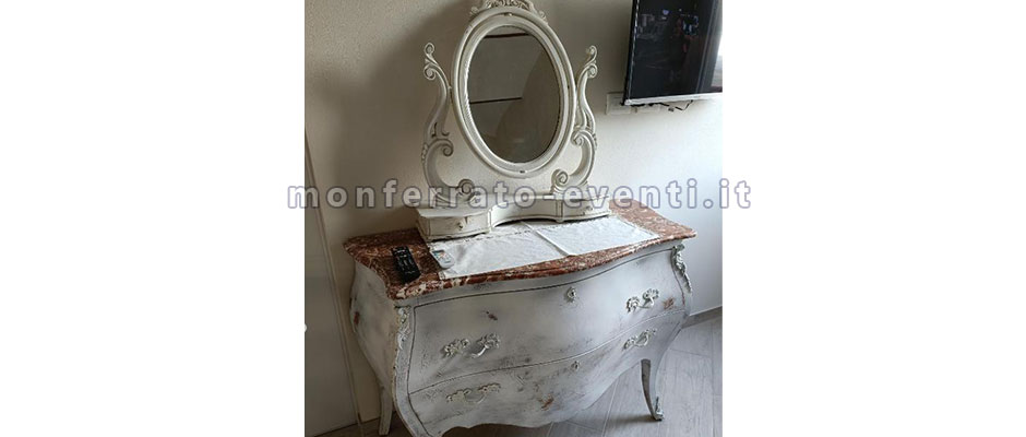 Dettaglio camera da letto nel BNB a camagna monferrato