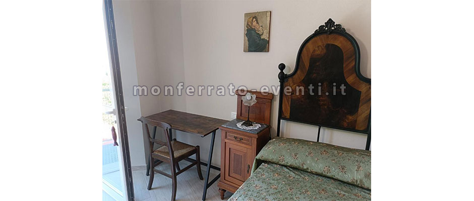 Camera da letto Dettaglio camera da letto nel BNB a camagna monferrato
