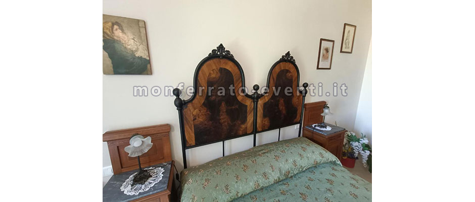 Camera da letto Dettaglio camera da letto nel BNB a camagna monferrato