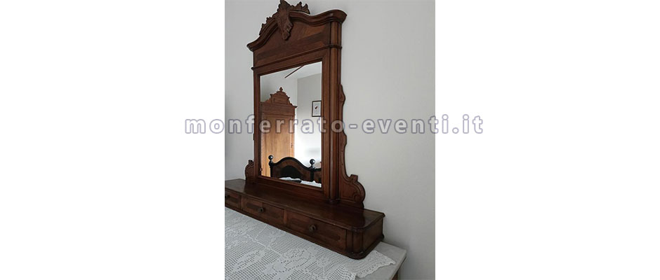 Dettaglio camera da letto nel BNB a camagna monferrato