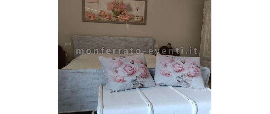 Dettaglio camera da letto nel BNB a camagna monferrato