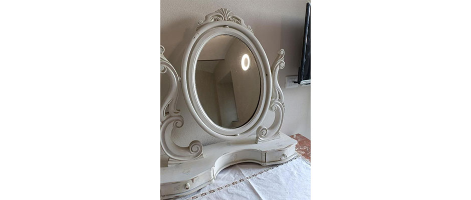 Dettaglio camera da letto nel BNB a camagna monferrato
