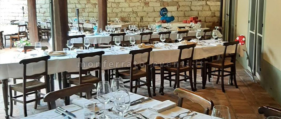 Ristorante esterno  a camagna monferrato