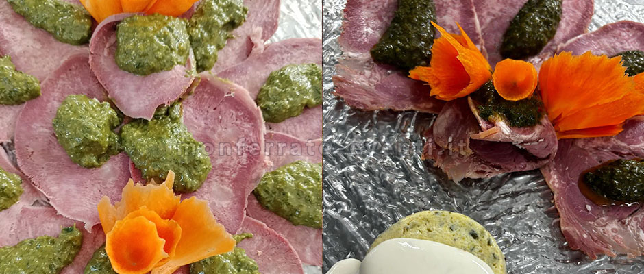 antipasto lingua in verde alla piemontese