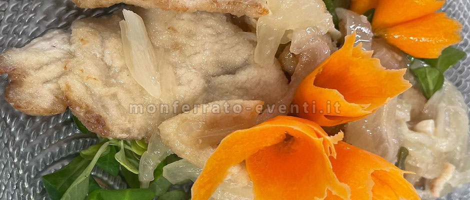 cotolette in carpione al ristorante la rocca di camagna