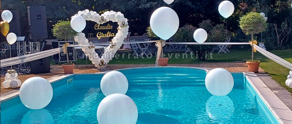 Matrimonio con sculture di palloncini eventi nel monferrato