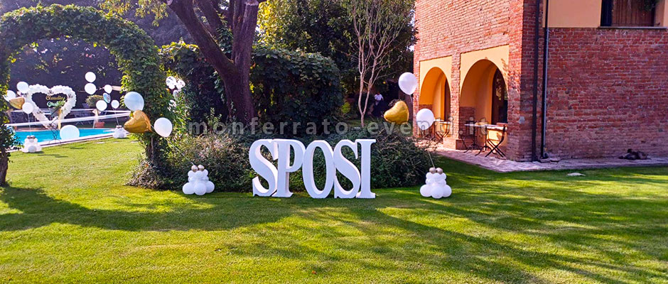 Matrimonio con sculture di palloncini eventi nel monferrato